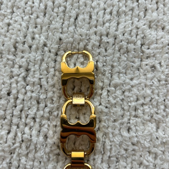 Tory Burch Gold Link Apple Watch Band - Picture 4 of 6